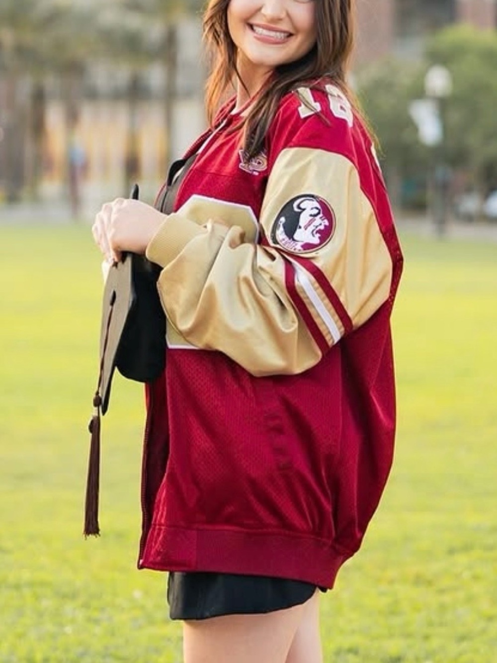 Vintage Reversible Florida State Football Jersey Jacket